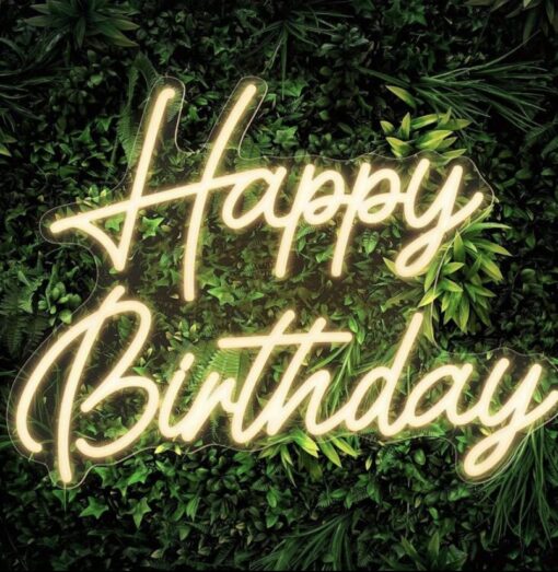 Happy Birthday LED skilt