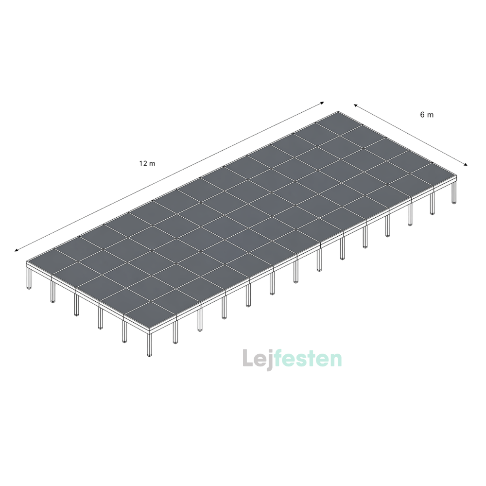 lej scenepodier 12x6m københavn